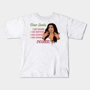 Dear Santa Okurrr Kids T-Shirt